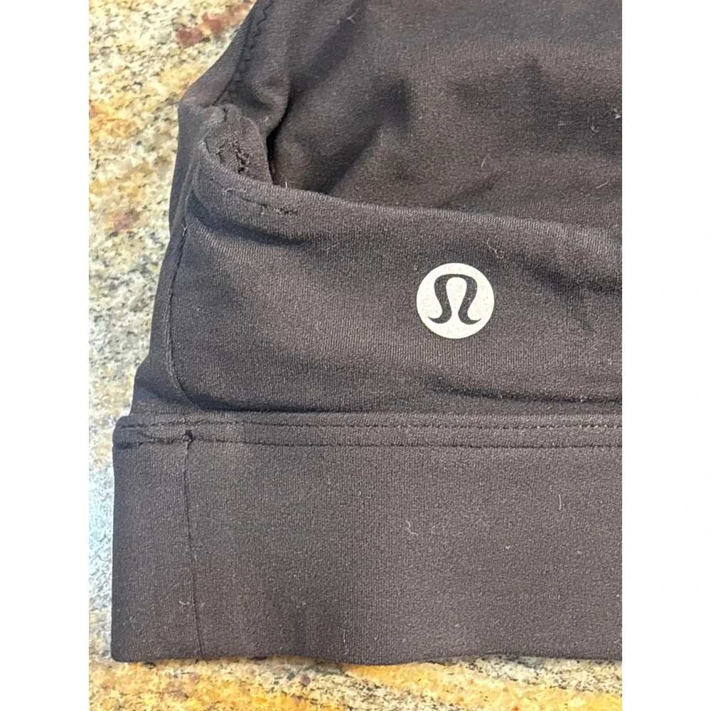 Lululemon Sweet Awakenings Bra Sports Bra Black Twisted Front Racerback Size 6